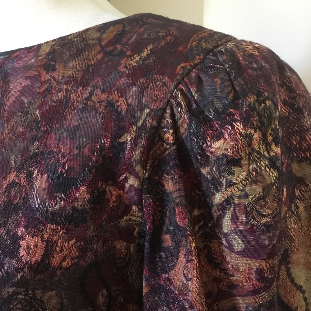 RARE Vintage 80’s Lanz Originals Floral Paisley Cottagecore Maxi Dress - Picture 8 of 15